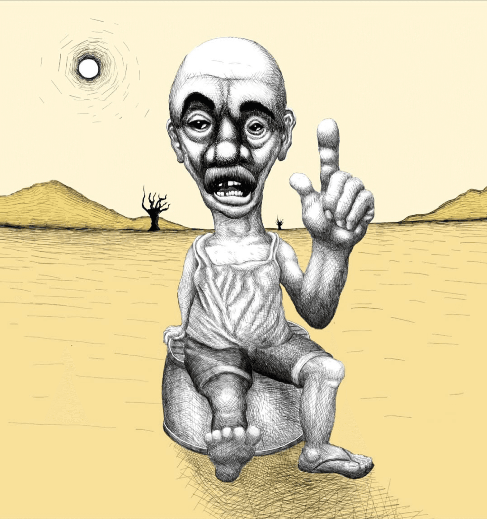 Gezeichnete Figur von EL HONGO